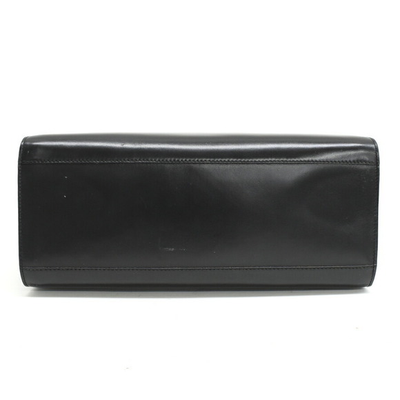 Celine Leather Top Handle Handbag Black - Picture 4 of 9